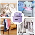 thumbnail image 4 of Panxico Boîte de Rangement Textile Maison Pliable Vêtements Divers Boîte de Rangement Portable avec Couvercle Boîte de Rangement Pliable, 4 of 7
