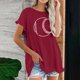 thumbnail image 2 of Camiseta de manga corta estampada casual para mujer OAVQHLG3B Store  lin121212, 2 of 5