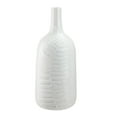 thumbnail image 1 of 14.25" Botanic Beauty White Porcelain Flower Vase with Fern Leaf Relief, 1 of 2