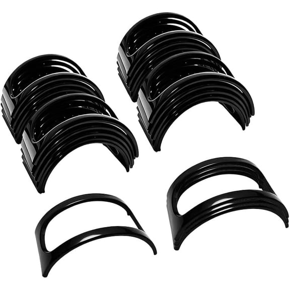 24 Pcs Individual Taco Holder Stand, Single Black Plastic Taco Rack for Soft and Hard Shell, Mexico Taco Holders for Carnival Backyard Party Supplies, Dishwasher and Microwave Safe