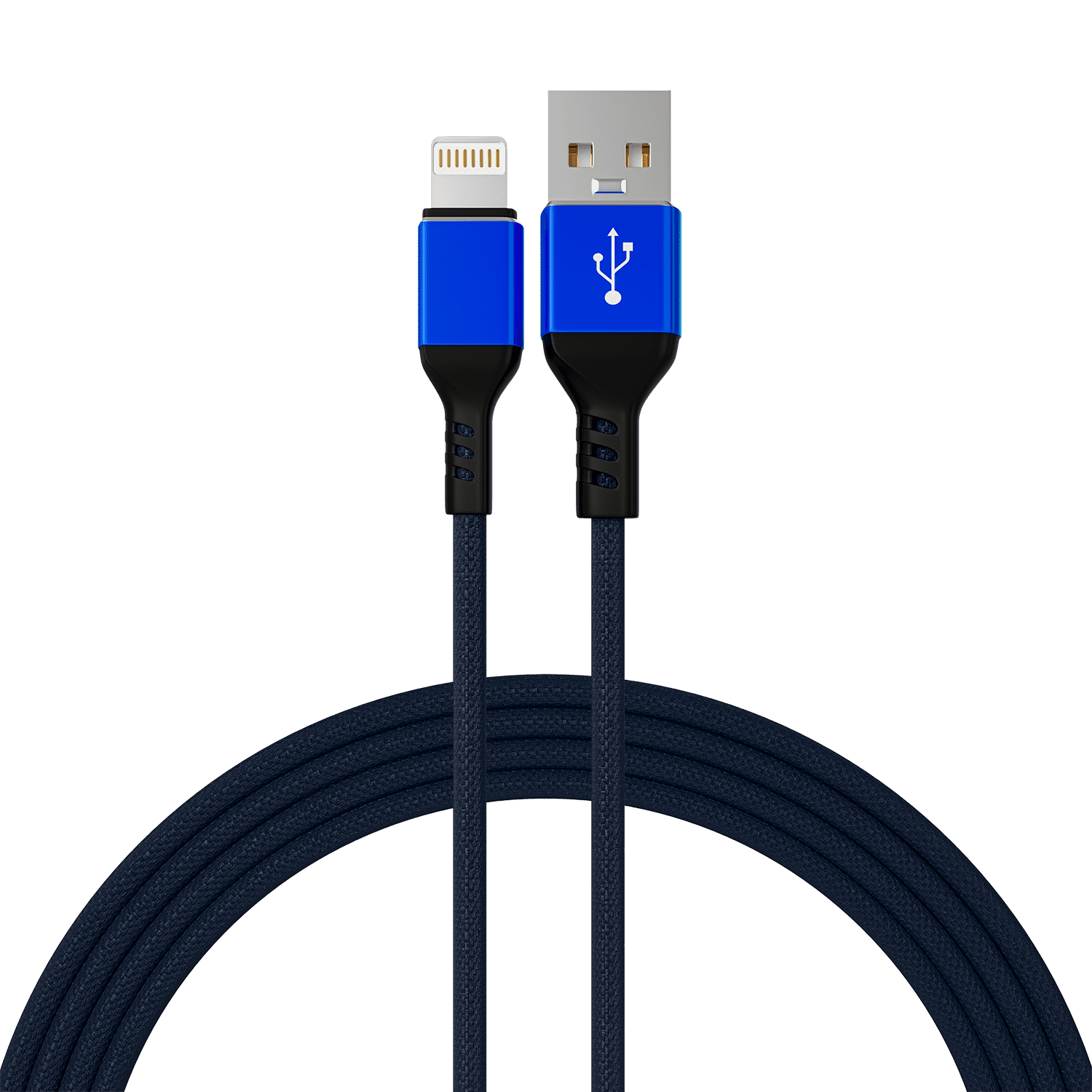 10FT Phone Charger Charging Cable Nylon USB Power Cord, Fast Charge & Sync Compatible with Smart Phone XR XS MAX X Case 8 8Plus 7 7 Plus 6S Plus 6 Plus SE Tablet iPad- 3 Meter (Blue)