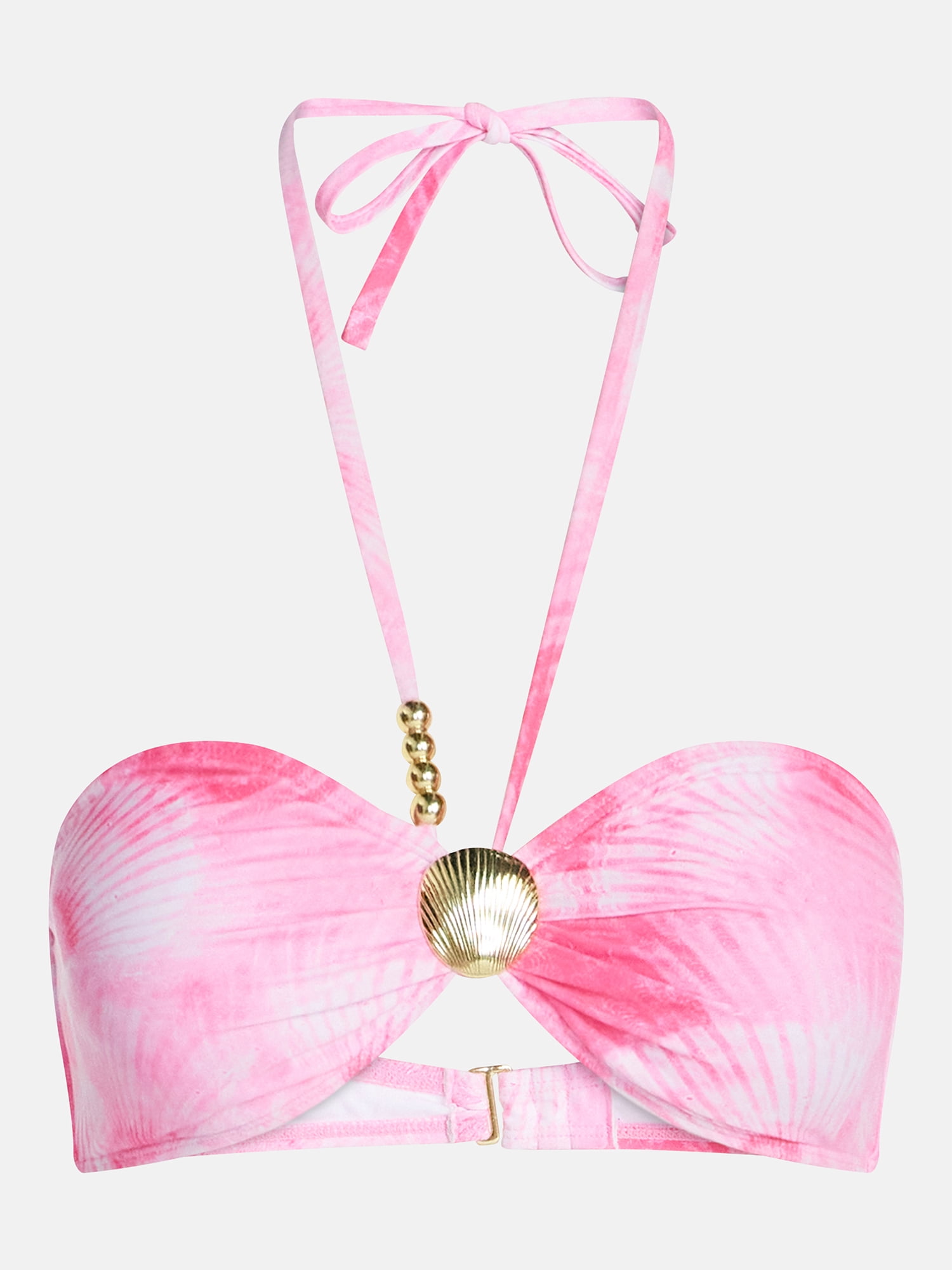 Hot Girl Summer by Megan Thee Stallion Women's Tie Dye Halter Bikini Top, Sizes XS-3X