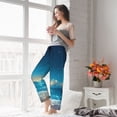 thumbnail image 3 of Haiem Night Sky Beach Scene Women's Pajama Pants Ultra Lightweight Pjs Bottoms Sleepwear Bottom Pants With Pocket Drawstring-Medium, 3 of 7