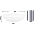 thumbnail image 2 of Youngever 22 Ounce White Porcelain Deep Plates, Dinner Plates, Ceramic Pasta Plates, 7.5 Inch Diameter, Entree Bowls, Microwave Safe, Dishwasher Safe, Set of 6, 2 of 6