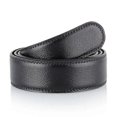 thumbnail image 3 of Luxury Men No Buckle Belt PU Leather for Automatic Buckle Waist Strap Long Black Brown Male High Quality Jeans Waistband 3.5CM, 3 of 4