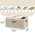 thumbnail image 6 of Closet Shoe Organizer with Adjustable Dividers,Holds 16-24 Pairs,Clear Dust-Proof Cover & Sturdy Cubby Design for Sneakers,loafers etc., 6 of 7