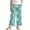 Butterfly Tie-dye Teal, variant on Girls Wide Leg Pants with Ruffle High Waisted Loose Fit Summer Trousers Stylish Outfits Flowy Summer Joggers for 9-10 Years Kids, Love Heart Arrow Pink Black