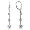 thumbnail image 2 of Galaxy Gold 14K White Gold 0.2 Carat Natural Diamond Dangle Earrings - April Birthstone - Strength & Brilliance - Fine Jewelry for Women, 2 of 3