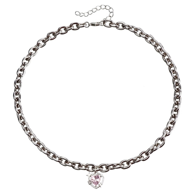 Collar de la galaxia del melocotón para las mujeres collar de cadena de clavícula de luz