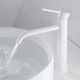 thumbnail image 6 of JUNWELL Basin Taps Bathroom Mixer Tap Monobloc Single Lever Tap Tall Counter Faucet, 6 of 11