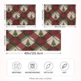 thumbnail image 4 of Red Plaids Beige Green Stripes Christmas Trees Satin Pillowcase Envelope Design Pillow Covers 1 Pack Standard Size 20" x 26", 4 of 9