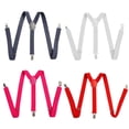 thumbnail image 5 of Bretelles Hommes Polyester Élastique Pantalon Adulte en Forme de Y avec 3 Clips C0D0, 5 of 5