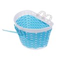 thumbnail image 4 of Bicycle Basket Children Bike Plastic Knitted Bow Knot Front Handmade Bag, 4 of 4