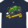 thumbnail image 4 of Inktastic Happy St. Patrick's Day Monster Truck with Leprechaun Boys or Girls Toddler T-Shirt, 4 of 5