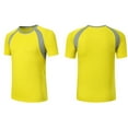 thumbnail image 2 of Haitryli Kids Boys Sport T Shirt Quick Dry Athletic Shirts Breathable Training Jersey Tops Yellow 5-6, 2 of 2