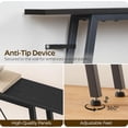 thumbnail image 6 of 78.7" Couch Table Behind Sofa, Narrow Console Table with Outlet, Skinny Sofa Tables Narrow Long, Long Entryway Tables for Hallway, Entryway,  Room, Black CT205UBB, 6 of 6
