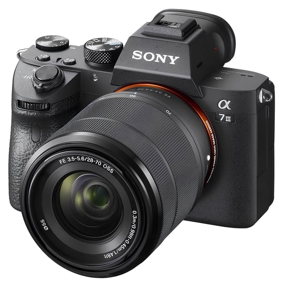 Restored Sony Alpha a7 III 24.2MP Full-Frame Mirrorless Camera with FE 28–70mm OSS Lens, Black, International Model