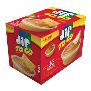 Jif To Go Peanut Butter Dipping Cups, 1.5 oz, 36 Count