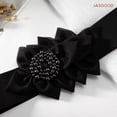 thumbnail image 4 of JASGOOD Women's Wide Elastic Belt Fashion Flower Cinch Belt Stretchy Waist Belts for Dresses, 4 of 8