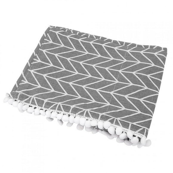 Cubierta de mesa, protector multiusos de lino y algodón para nevera, cubierta para lavadora, rendimiento sólido