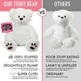 thumbnail image 3 of LotFancy Teddy Bear Stuffed Animal, 20” Plush Toy Gift for Girls Girlfriend, White, 3 of 8