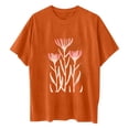thumbnail image 7 of Womens Tops Dressy Casual 3/4 Sleeve V Neck Womens T Shirts Casual Cotton Summer Button Boho Top, 7 of 7
