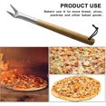 thumbnail image 2 of 11.8 Inch Aluminum Pizza Spinner,pizza Hook Wooden Handle And Lanyard,lightweight Spinner Turning Tool, 2 of 5