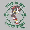 thumbnail image 2 of Girls Sonic the Hedgehog This Is My Lucky Shirt Shadow T Shirt, 2 of 5