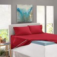 thumbnail image 4 of Juego de ropa de cama con bolsillo extra profundo para dormitorio, hogar, apartamento, hotel, dormitorio, oficina, interior, burdeos, microfibra, tamaño king, 6 piezas, 4 of 5