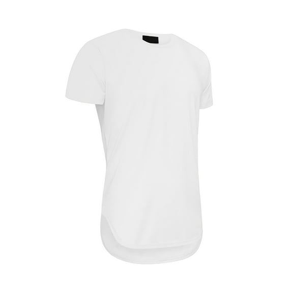 Victorious Men's Hipster Long Length Curved Hem T Shirt, Up To 5X