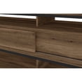 thumbnail image 6 of 58 Inch Wood and Metal Entertainmnet TV Stand with 2 Drawers, Brown and Black, 6 of 7