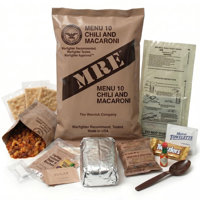 Kit de comida de supervivencia MRE con calentador PRIMESTUFF STORE
