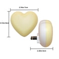 thumbnail image 2 of Cute Heart-Shaped Lamp Cute Night Lights with Dusk to Dawn Sensor Yellow 1pack LED Night Light for Gifts Gaming Room, 2 of 6