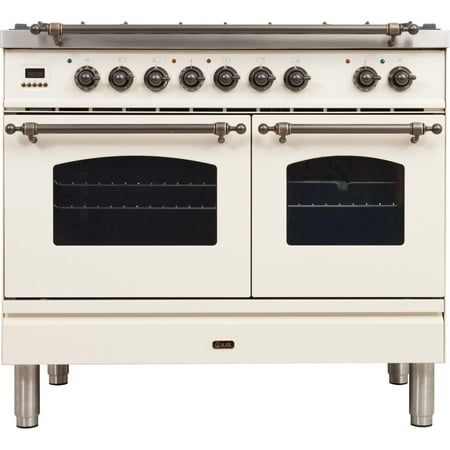 Ilve Updn100fdmpay Nostalgie Series 40 Inch Dual Fuel Convection