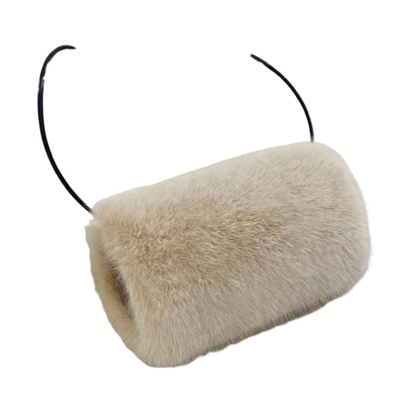 Bearachild Calentadores de manos de felpa acogedores para mujeres Calentadores de brazos de moda para días fríos Calentador de manos de piel Suministros térmicos D