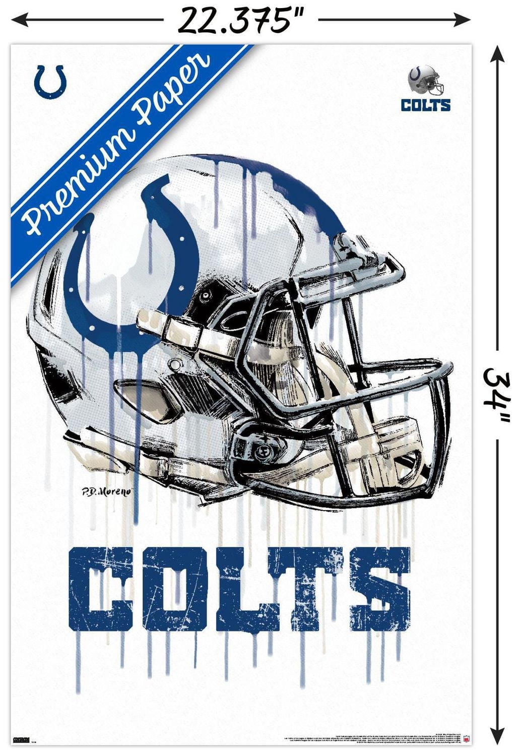 NFL Indianapolis Colts - Casque anti-goutte 20