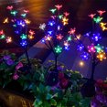 thumbnail image 2 of Luz solar para jardín al aire libre, luces solares decorativas a prueba de agua Lámpara de paisaje para exteriores para jardín, patio, camino, decoración navideña 70 cm Color de luz de control dual TUNC Sencillez, 2 of 5
