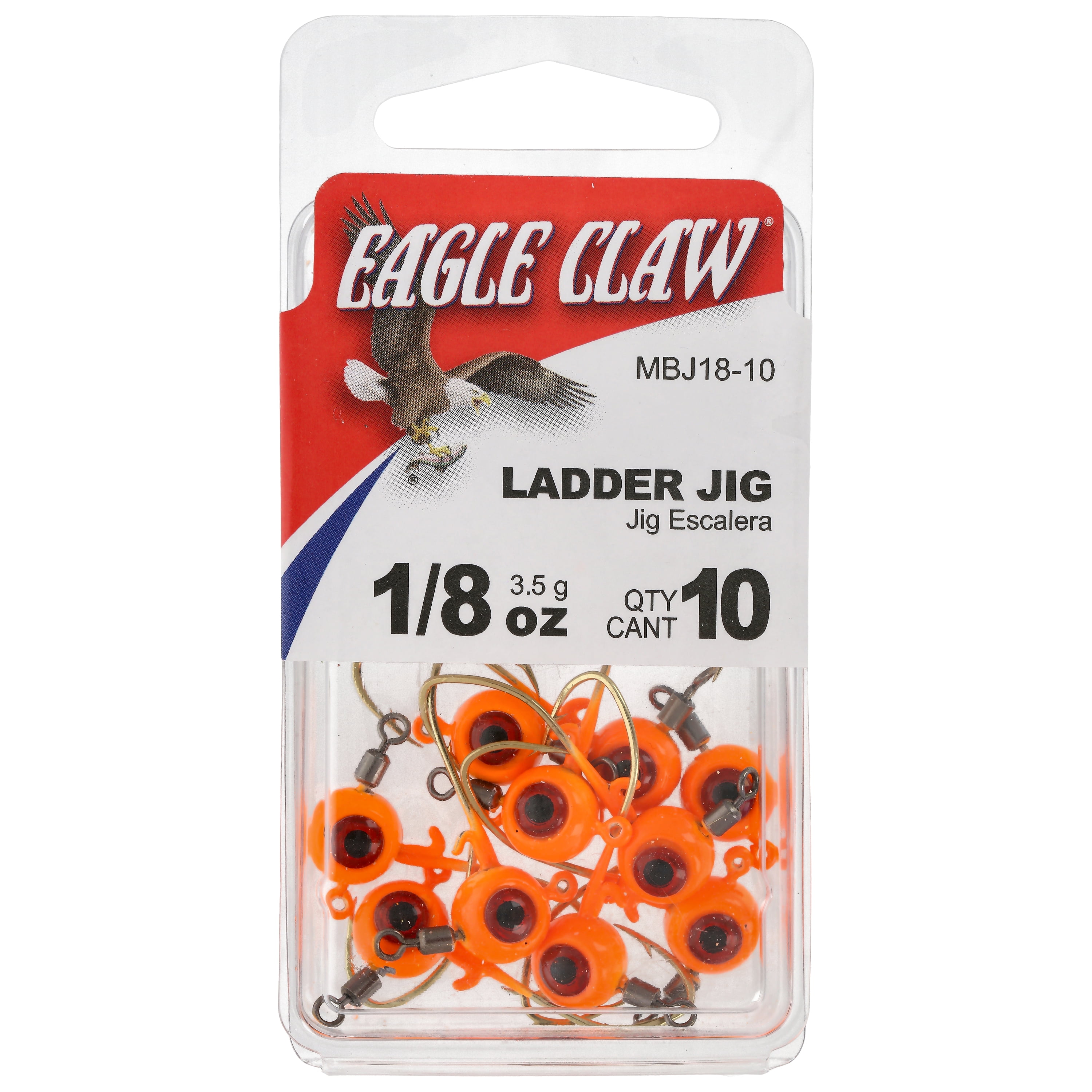 Eagle Claw Lazer Sharp Wacky Jig Head - Black Weed Guard - Walmart.com