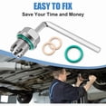 thumbnail image 4 of -1.5 X 15mm Oversize Piggyback Oil Drain Plug, Stainless Steel Self Tapping Oil Pan Thread Repair Kit, 4 of 7