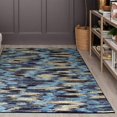 thumbnail image 2 of Mohawk Home Prismatic Warrick Navy Contemporary Striped Precision Printed Area Rug, 5'x8', Navy, 2 of 8