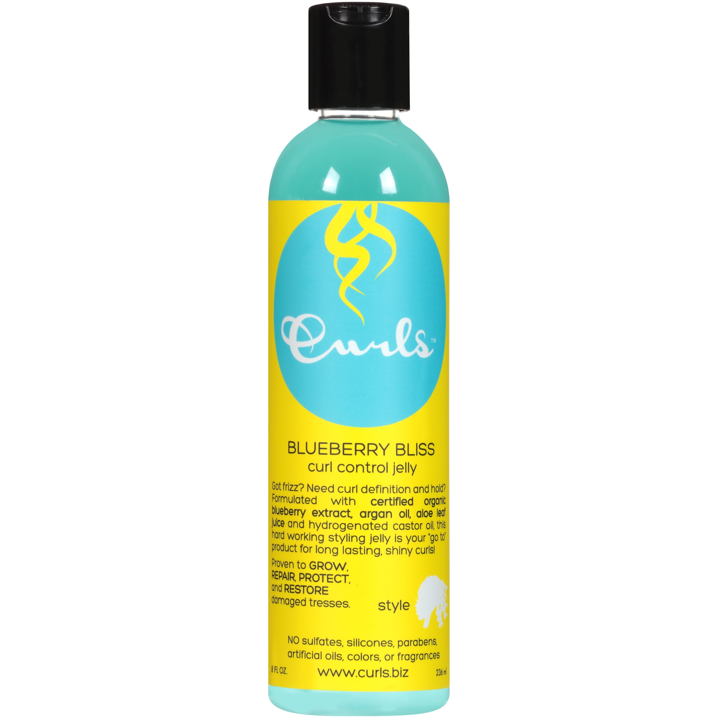 Curls Blueberry Bliss Curl Control Jelly 8 Fl Oz Bottle 