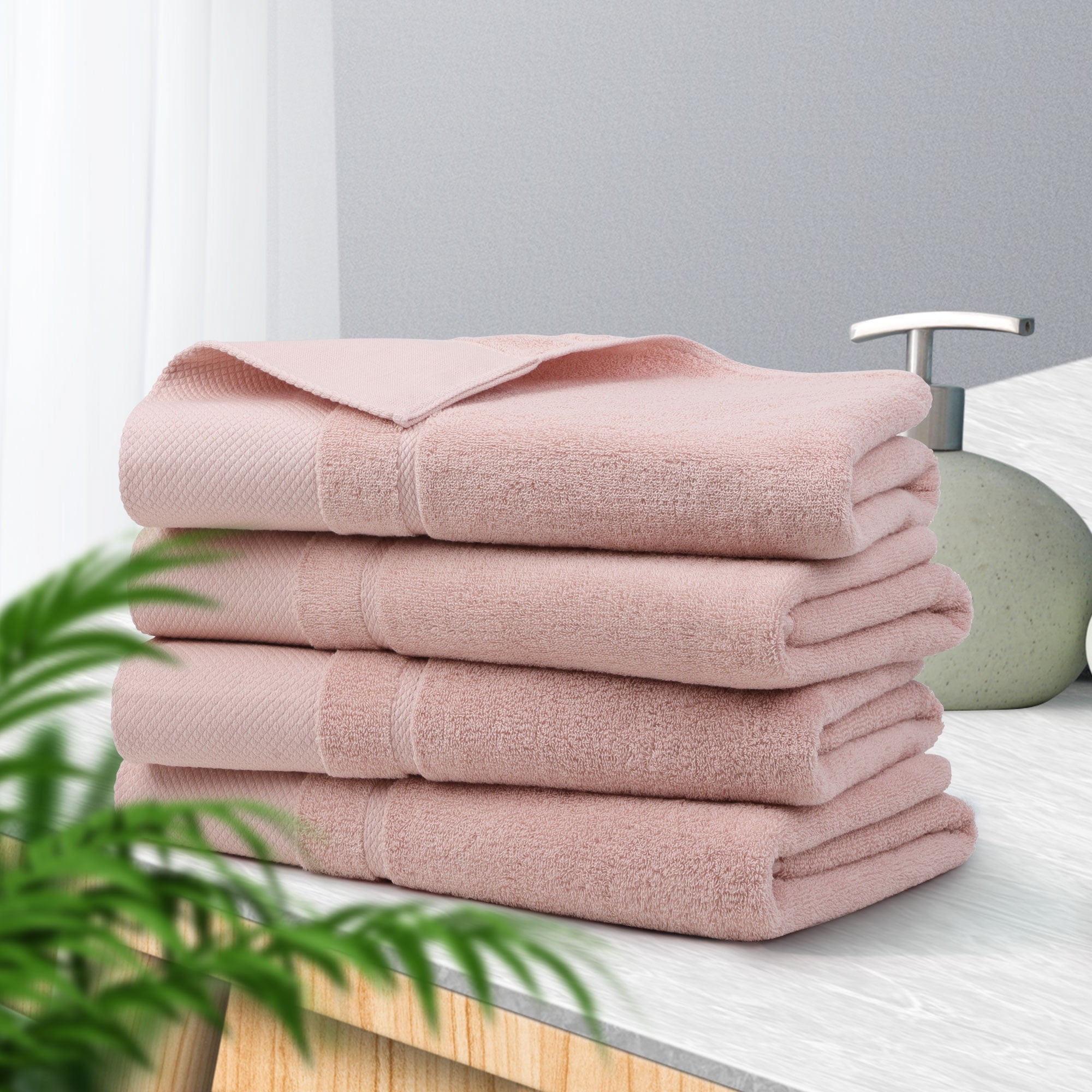 Unique Bargain Absorbent Cotton Bath Towel Set - Sears Marketplace