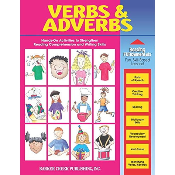 Pre-Owned Reading Fundamentals - Verbs and Adverbs: Learn about Verbs and Adverbs and How to Use Them to Strengthen Reading Comprehension and Writing Skills: 4 Paperback