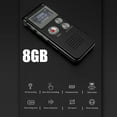 thumbnail image 6 of GENREEN USB 8GB Voice Activated Digital Voice Recorder with MP3 Player, Black, 6 of 7