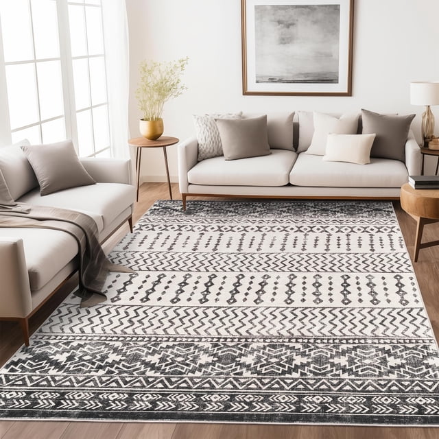 Alfombra Art & Tuft, supersuave, ultrafina, marroquí, 160 x 230 cm