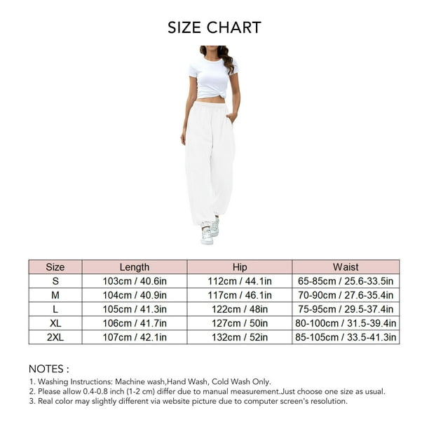 Women Long Pants Jogging Joggers Elastic Waist Ankle Banded Extra
