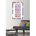 thumbnail image 2 of The United States Of America - Constitution Preamble Wall Poster with Wooden Magnetic Frame, 22.375" x 34", 2 of 3