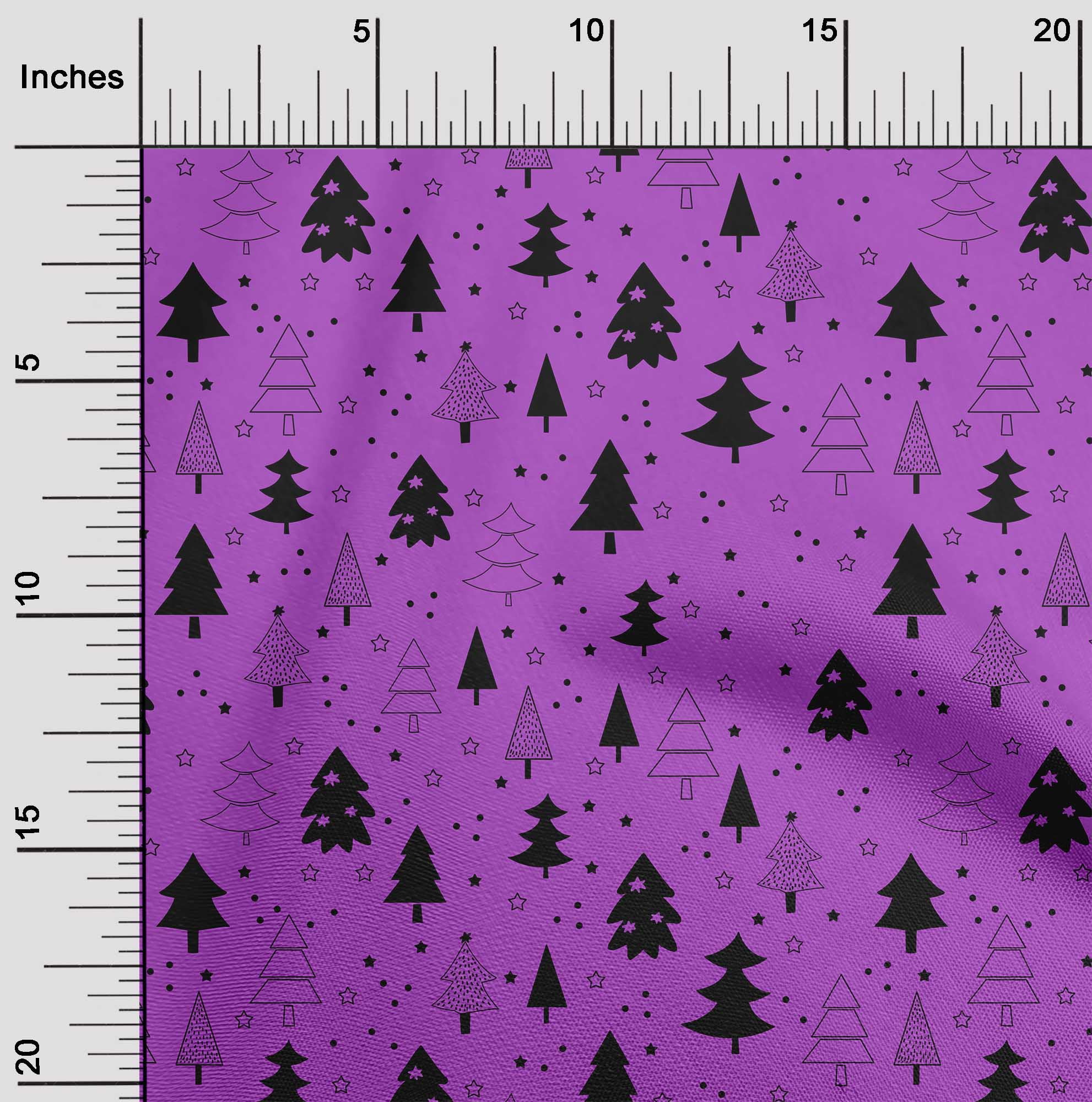 oneOone Viscose Jersey Green Fabric Christmas Tree Dress Material Fabric Print Fabric By The Yard 60 Inch Wide