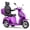 PURPLE, variant on Heavy Duty 3-Wheel Mobility Scooters for Seniors & Adults,All Terrain Electric Scooter Wheelchair with Max Capacity 500lbs,Long-Lasting 25 Miles & 3-Speed Max Speed 15Mph,800W Power Motor,PURPLE