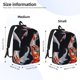 thumbnail image 2 of Balery Tricolor Koi Fish Trio Mochila Clásica Impresa Básica para Viaje, Mochila Escolar Resistente al Agua, Mochila de Lona con Correas Ajustables-Small, 2 of 5